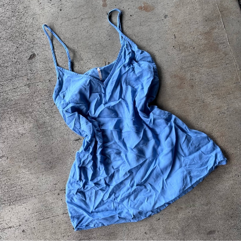 Free People Blue Cami Tank Top